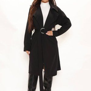 NWOT Black Trench Coat